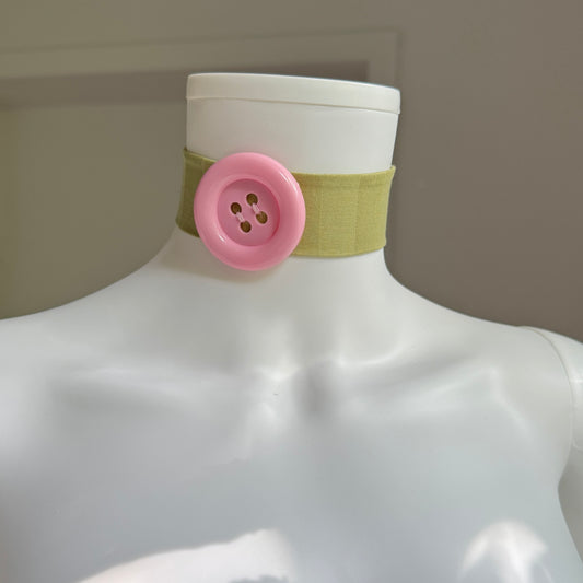 Button Choker | green