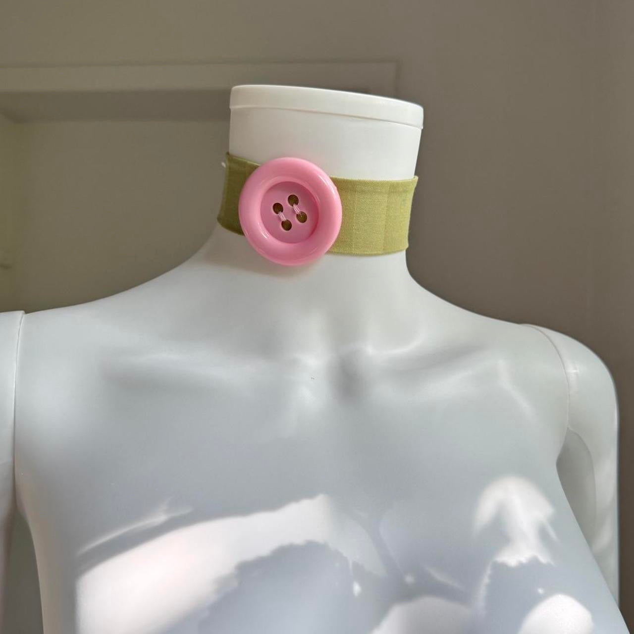 Button Choker | green